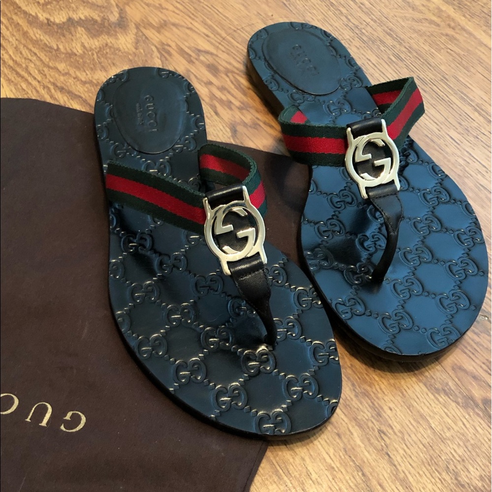 Gucci Black Sandals